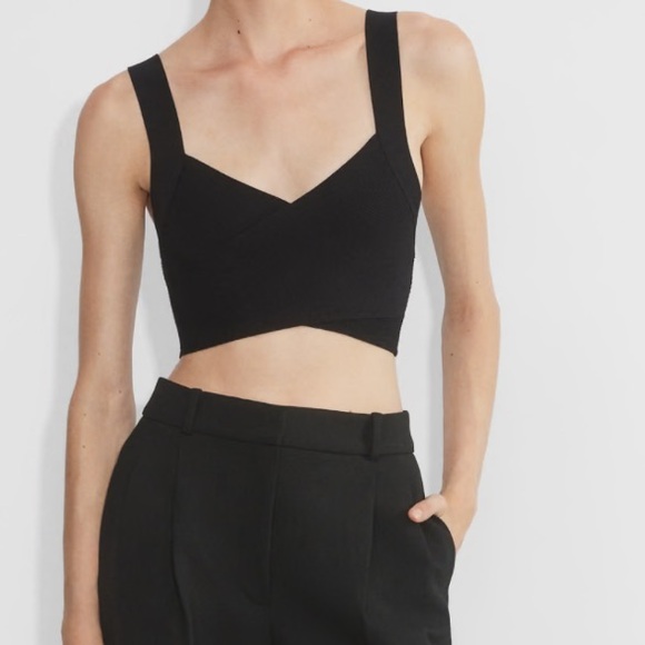 Cropped Ribbed Tank Top - Picture 2 of 2